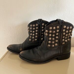 Frye Black Leather Boots